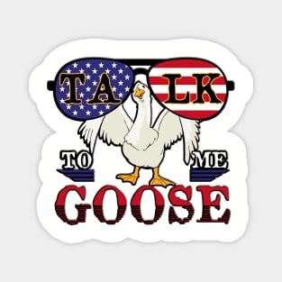 Vintage talk to me goose glasses aviation Magnet