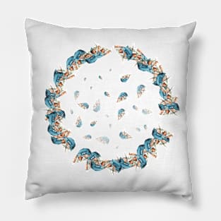 ANGLES FLYING IN A CIRCLE Pillow