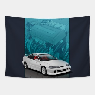 Integra DC2 with B series backdrop Tapestry