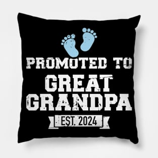 Promoted to great grandpa 2024 Pillow