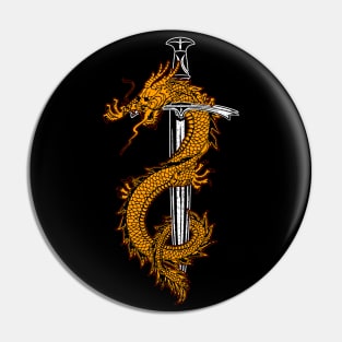 Dragon Swords Pin