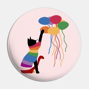 Rainbow Cat Pin