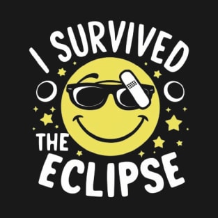 I Survived The Eclipse Funny Eclipse 2024 shirt -Eclipse Tee T-Shirt