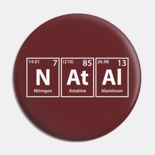 Natal (N-At-Al) Periodic Elements Spelling Pin