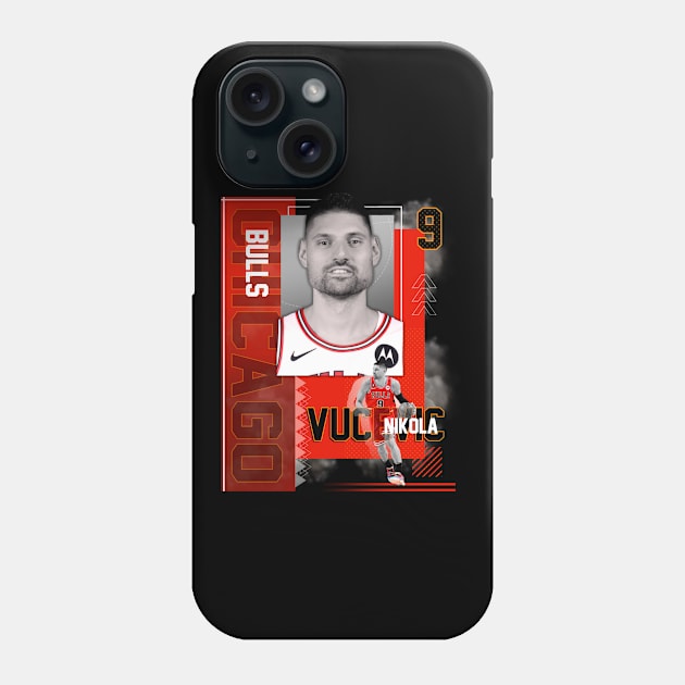 Chicago Bulls Nikola Vucevic 9 Phone Case by today.i.am.sad