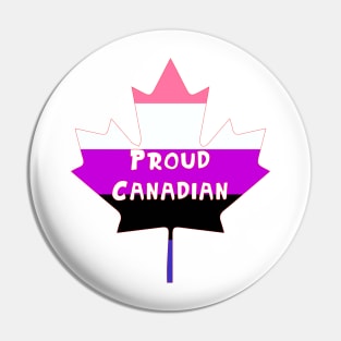 Proud Canadian (Genderfluid) Pin