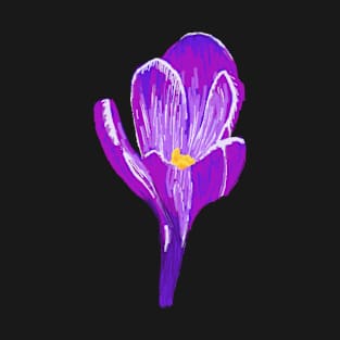 Single Purple Crocus T-Shirt