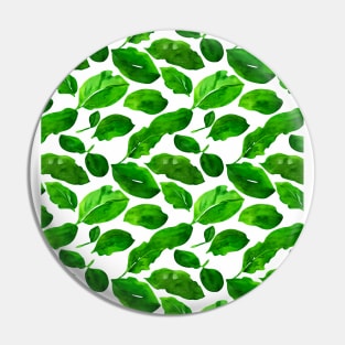 Green Leaves Pattern Pin