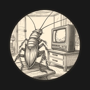 Roach watching TV T-Shirt