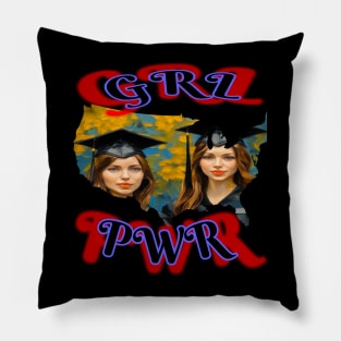 GRL PWR, VAN GOGH FEMALE STUDENTS Pillow