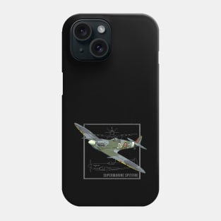 Supermarine Spitfire | British WW2 Fighter Plane Phone Case