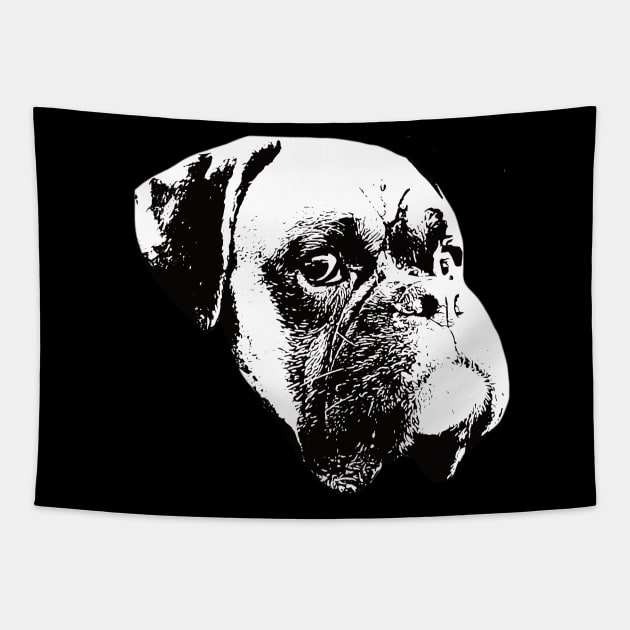 Boxer Dog - Boxer Christmas Gifts Tapestry by DoggyStyles