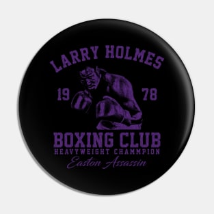 Boxing Club Larry Holmes Dark Purple Pin