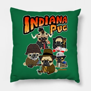 Indiana pug Pillow