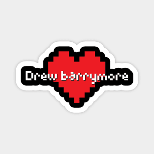 Drew barrymore -> pixel art style Magnet