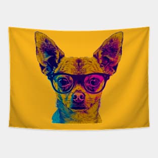 Tiny Trendsetter: The Chihuahua with Big Style! Tapestry