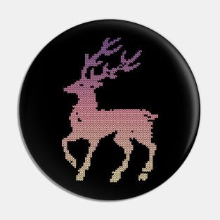 december deer ugly sweater Pin