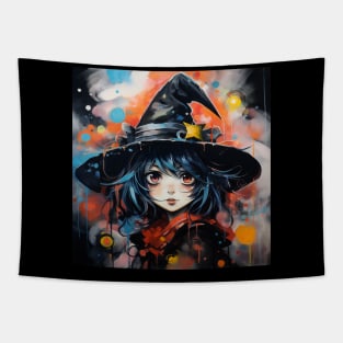 Halloween witch girl Tapestry