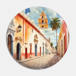 Izamal Yucatan Mexico Vintage Tourism Travel Retro Pin