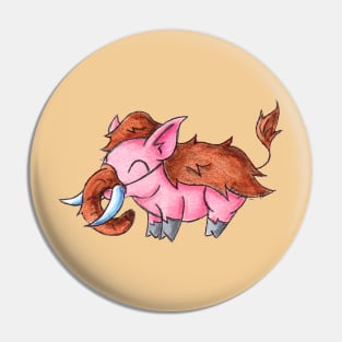 Piggy Mammoth Pin