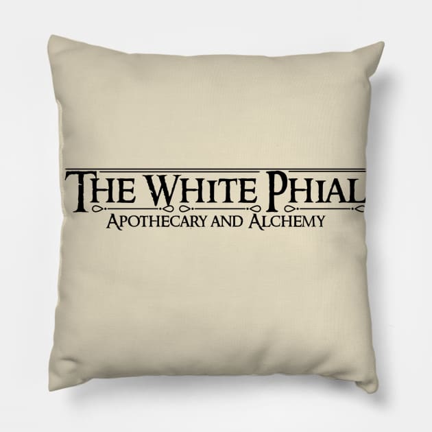 THE WHITE PHIAL Pillow by theanomalius_merch