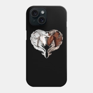 Love Horses. Heart Horses. Phone Case