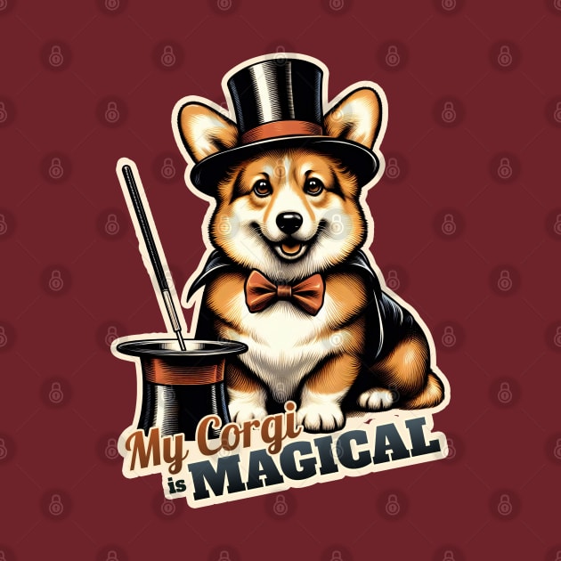 Corgi Magician by k9-tee