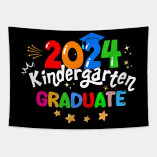 Kids Kindergarten Graduation 2024 Graduate Kids Boys Girls Tapestry