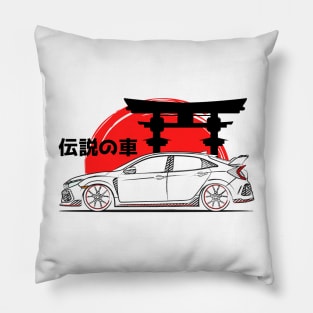 The JDM Racing Civic Art Pillow