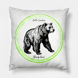 North Carolina black bear Pillow