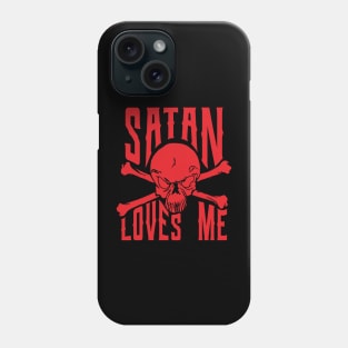 satan loves me Phone Case