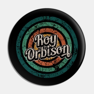 Roy Orbison // Retro Circle Crack Vintage Pin