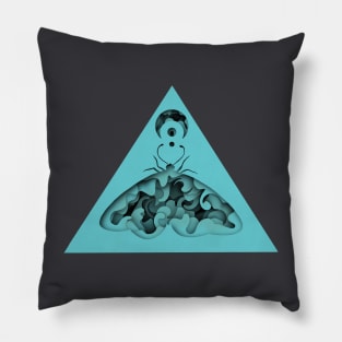 Infinity Moth - Boho Moths 3D Papercut Design Pillow