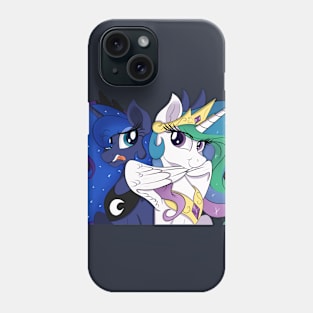 Silly Luna and Celestia Phone Case