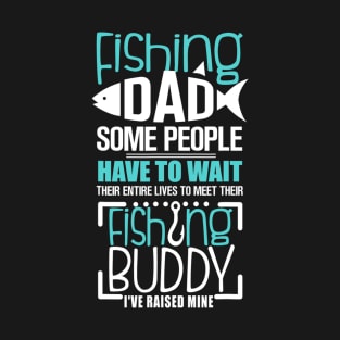 Fishing Dad Funny Father Matching T-Shirt