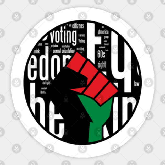 Black Power Fist Black Power Fist Sticker Teepublic Uk