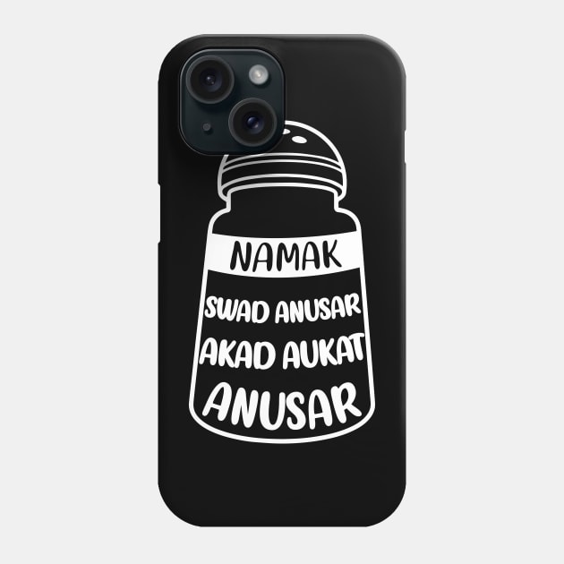 Namak Swad Anusar – Hindi Funny Slogan Phone Case by alltheprints