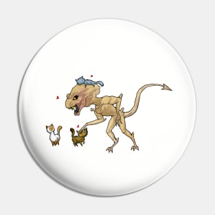 Pumpkinhead loves Kittens Pin