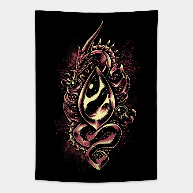 Dragon Tear Tapestry by Pixeleyebat