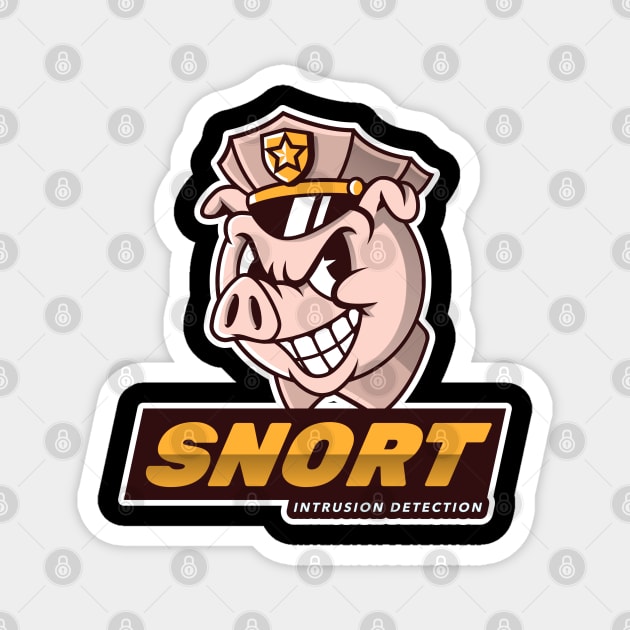 SNORT - Network Intrusion Detection - Cyber security Magnet by Cyber Club Tees