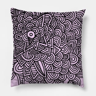 Psychedelic Moon at Dawn Pillow