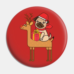 Pug Xmas Pin