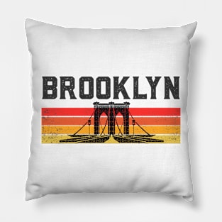 Vintage Brooklyn bridge Souvenir Pillow