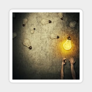 light bulbs juggling Magnet