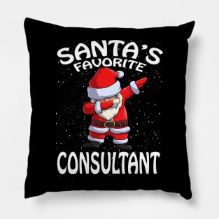 Santas Favorite Consultant Christmas Pillow