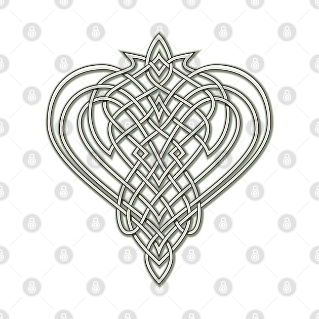 Celtic knot with heart symbol by Artist Natalja Cernecka