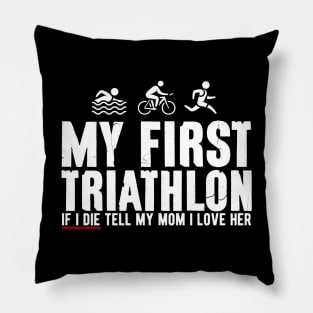 My First Triathlon Pillow