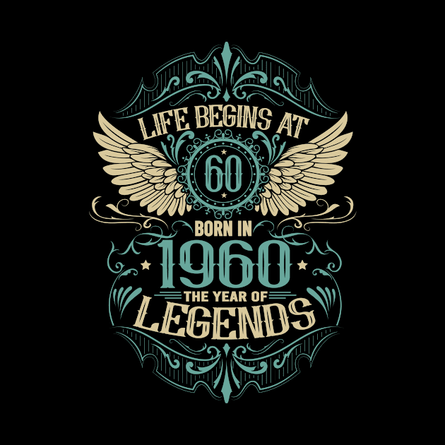 60th birthday gift idea Legend by HBfunshirts