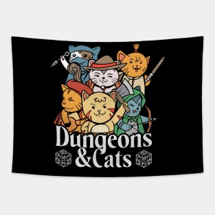 Funny Dungeons & Cats Tapestry