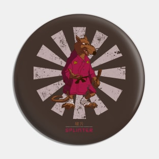 Splinter Retro Japanese TMNT Pin